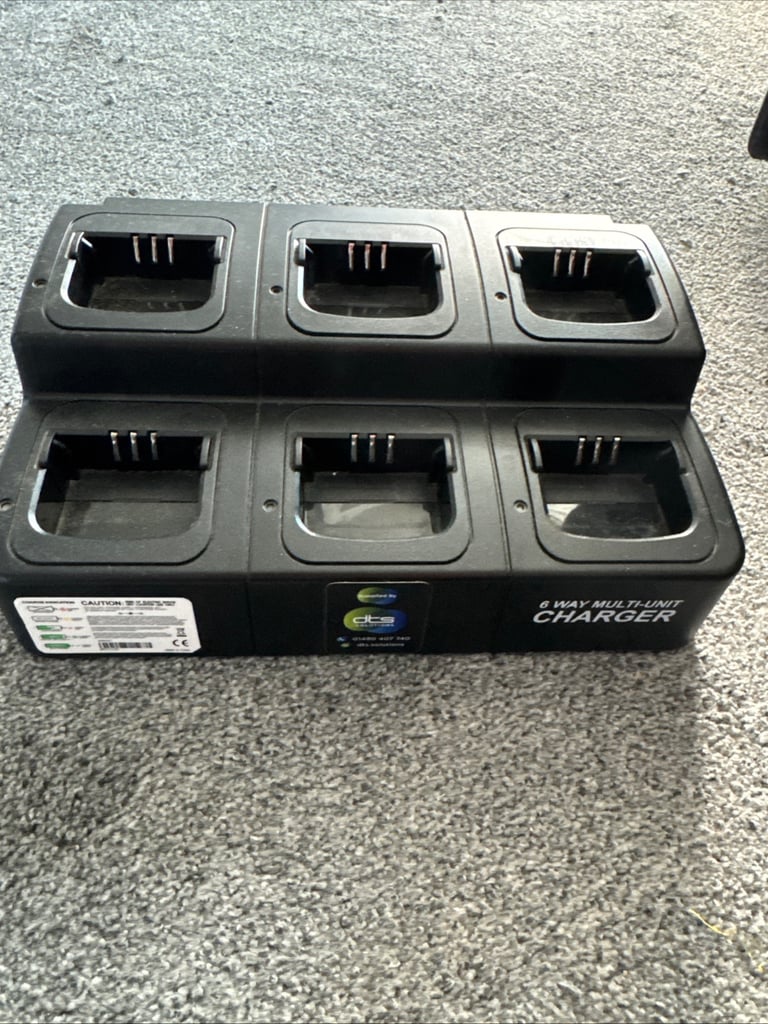 image for 6-Way Multi-Unit Charger for Motorola DP1400 Two-Way Rapid Smart Charging Dock