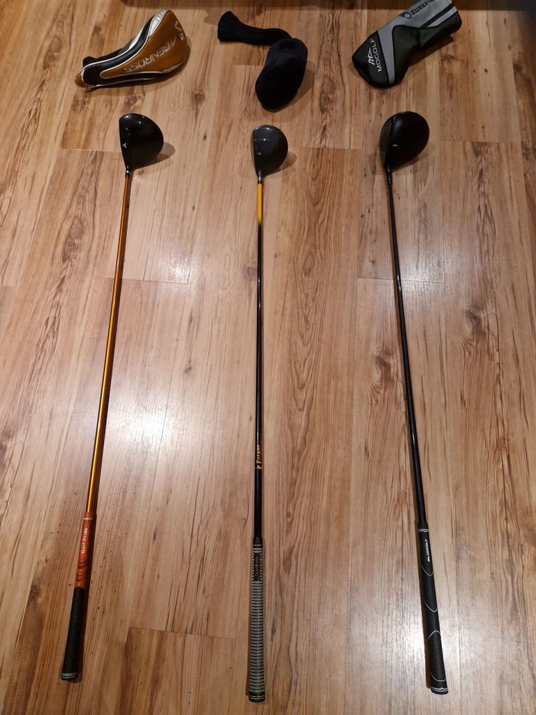 Golf drivers x 3 - Benross, Forgan & Surefire