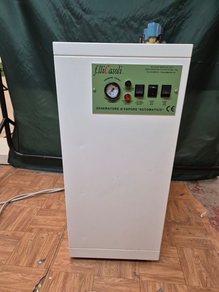 x 2 Casoli Automatic Steam Generator Boiler, Vacuum Table And Iron