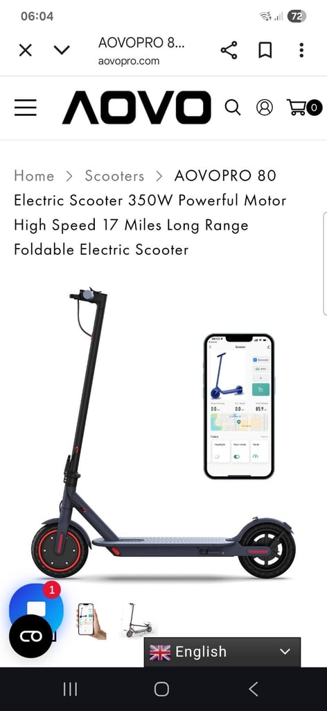 Aovo electric scooter 