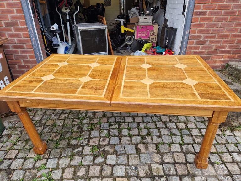 image for Beautiful Sturdy Dining Table with 6 Chairs (Seats 8 when extended)