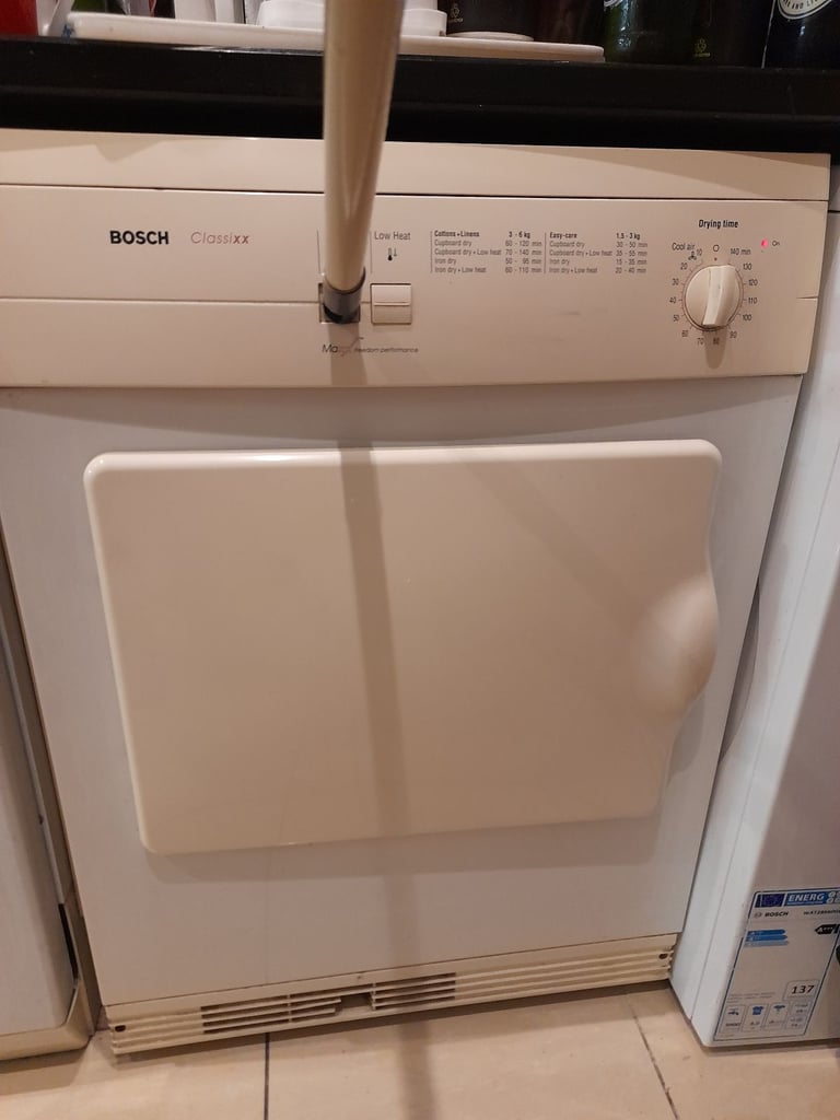 image for Bosch Vented Tumble Dryer- Fast drying BUT the ON switch needs Continuously Pressing to operate 