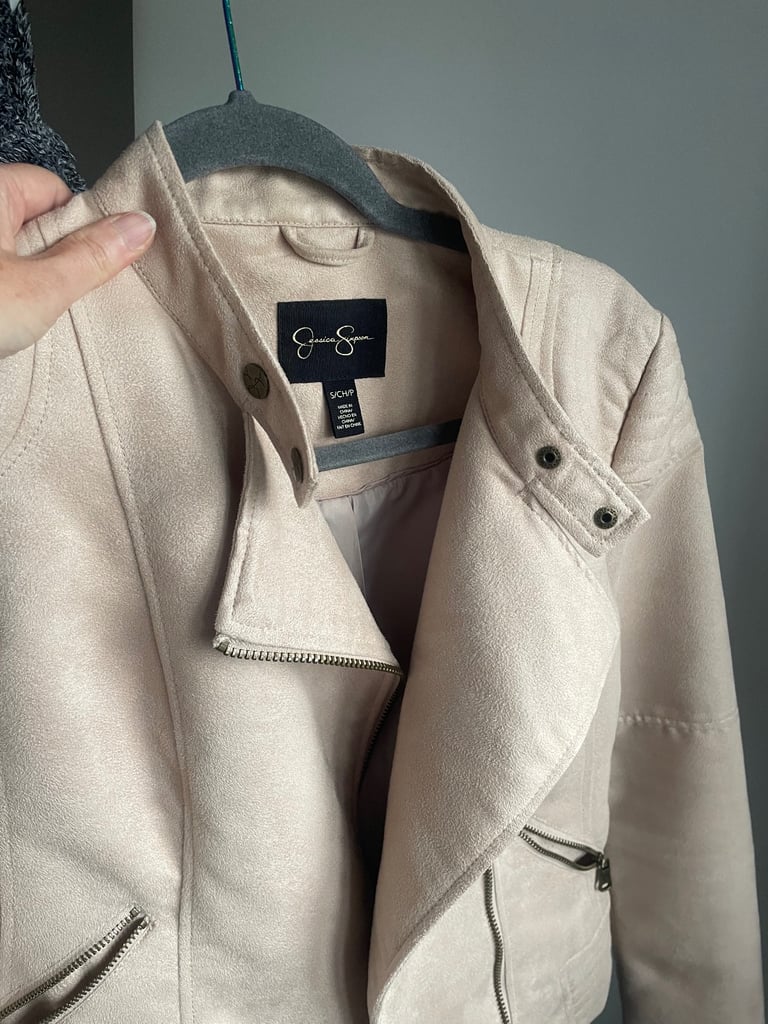 *Reduced Price* Oatmeal Suede Jacket