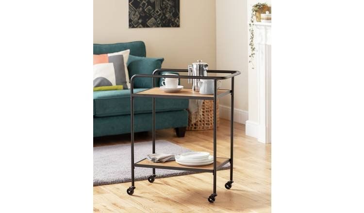 image for Tea trolley - metal and wood