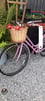 Pink vintage bike