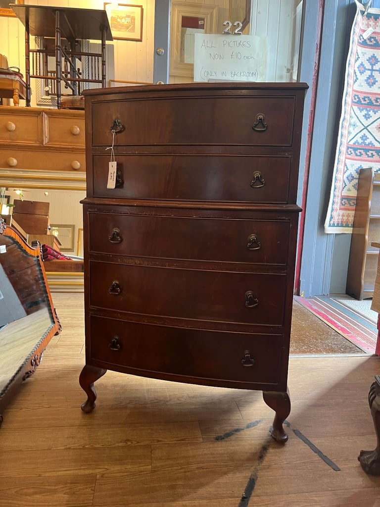 image for Mahogany 5 drawer Chest , made by Jenners of Edinburgh .  