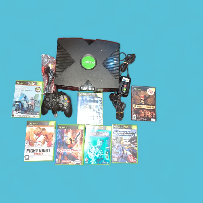 Microsoft Xbox Console Bundle | 8GB | Black Console | 6 games & 1 Demo