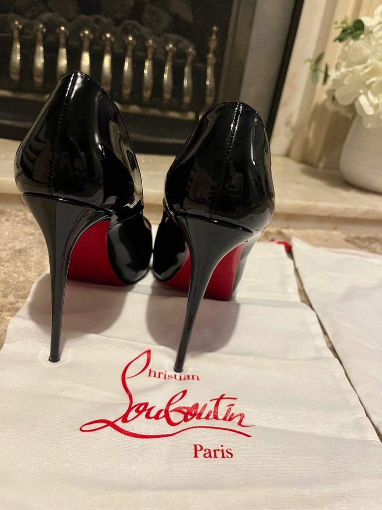 image for Louis Vuitton painted stiletto heels size 5 