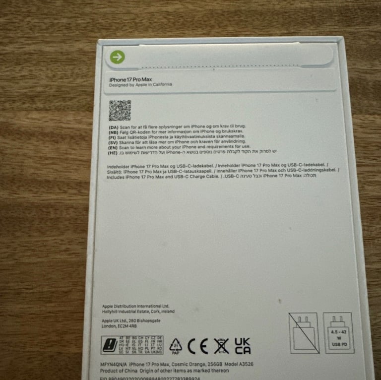 iPhone 17 pro max 256gb sealed 