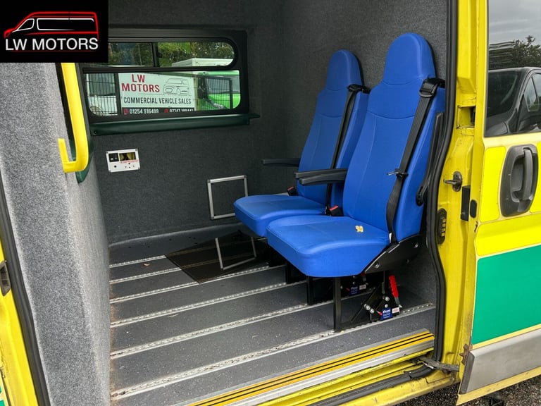 FIAT DUCATO 3.0 180 BHP MULTIJET EXLWB EXHIGH ROOF AMBULANCE 2012 62 REG
