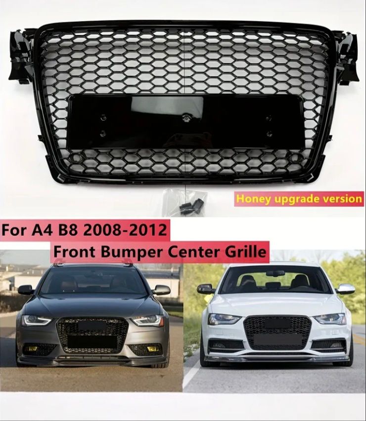 image for AUDI FRONT BUMPER CENTRE GRILL FOR  A4 B8 2008-2012 BRAND NEW £60