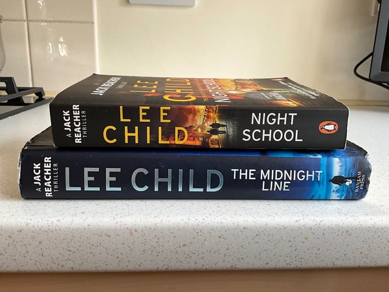 Night School & The Midnight Line by Lee Child, Jack Reacher Thrillers, Paperback & Hardback Books