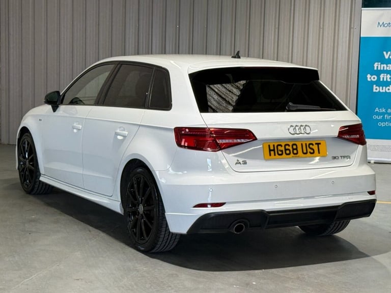 2019 68 AUDI A3 1.0 TFSI 30 BLACK EDITION SPORTBACK 5DR PETROL MANUAL EURO 6 (S/