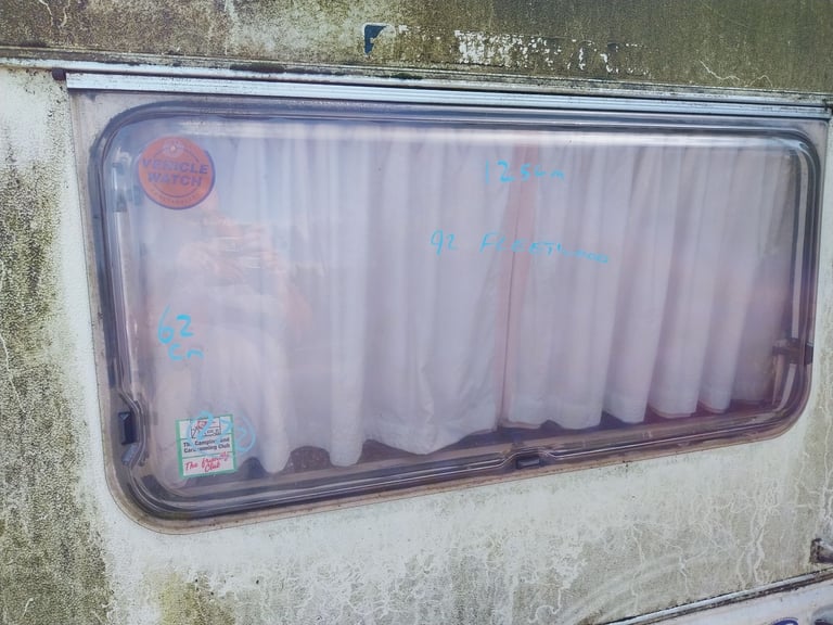 image for 92 Fleetwood caravan rear window 125 x 62cm