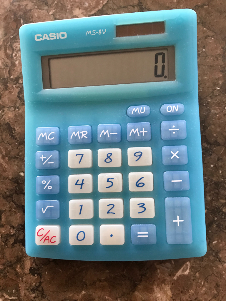 Calculator - blue