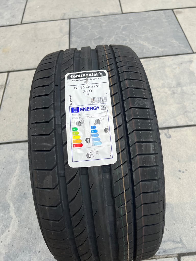 image for New Continental ContiSportContact 5P Tyre – 275/30/21 98Y XL RO1 – Fits Audi A7/S7/RS7