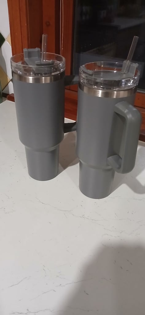 2 x Tumbler Cup Thermal Insulated 40oz 1200ml with Straws