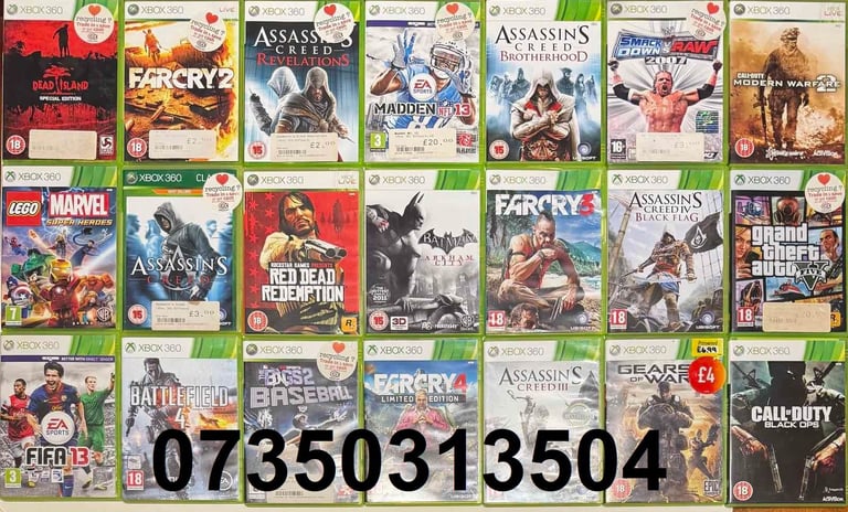 21 Xbox 360 Games Job Lot, All in Good Condition, £12 For All