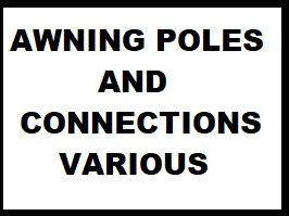 image for Caravan Awning Poles And Connections MIXED VARIOUS PRICES