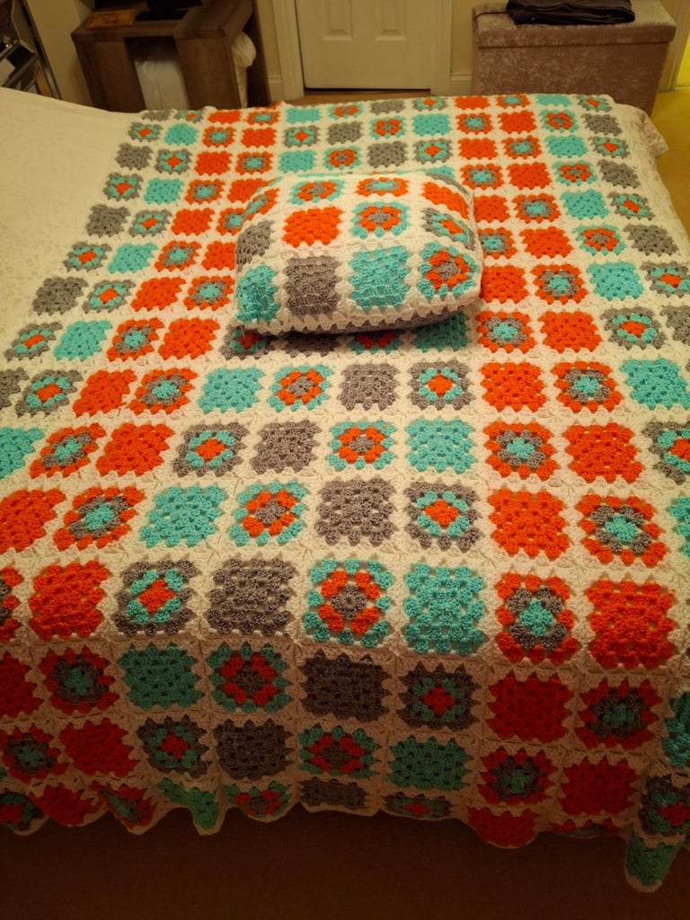 image for Crochet blanket and cushion 