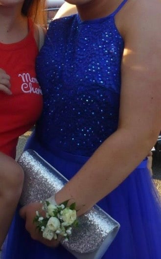 Royal blue prom dress 