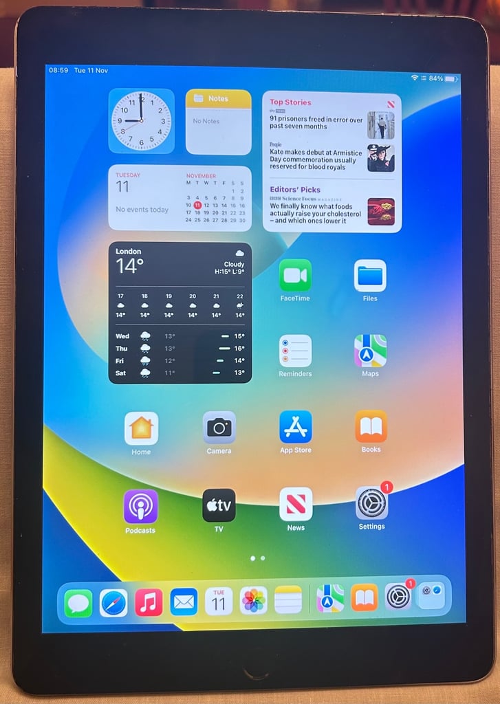 image for Apple iPad Pro 9.7” 128GB Wi-Fi + Cellular (Model A1674) – iOS 16.7.12. 