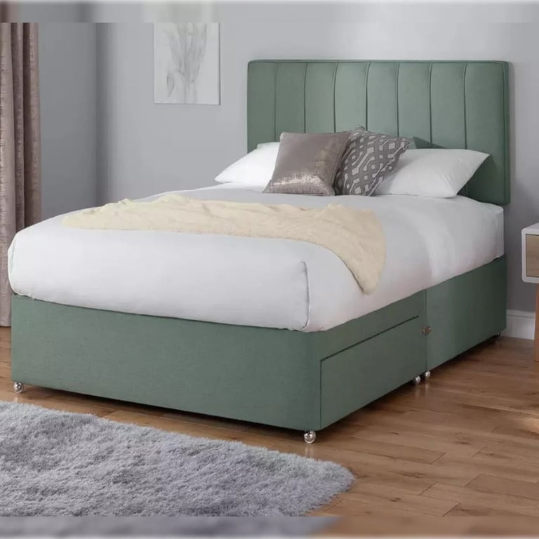 Modern Double Divan Bed – Orthopedic Mattress | 15% OFF | Free UK Delivery **
