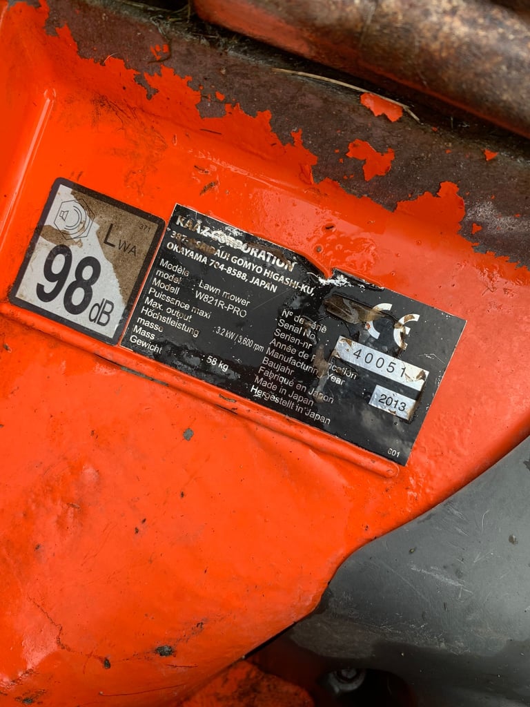 Kubota pro roller lawnmower 