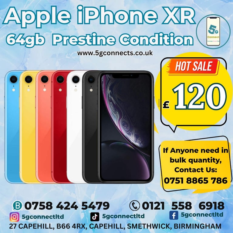 image for Apple iphone XR 64GB Excellent 