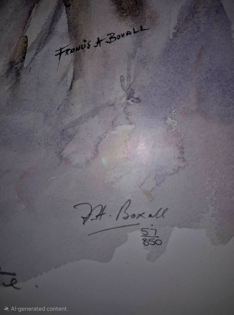 Francis Boxall 'Charlotte' Print Signed Limited Edition