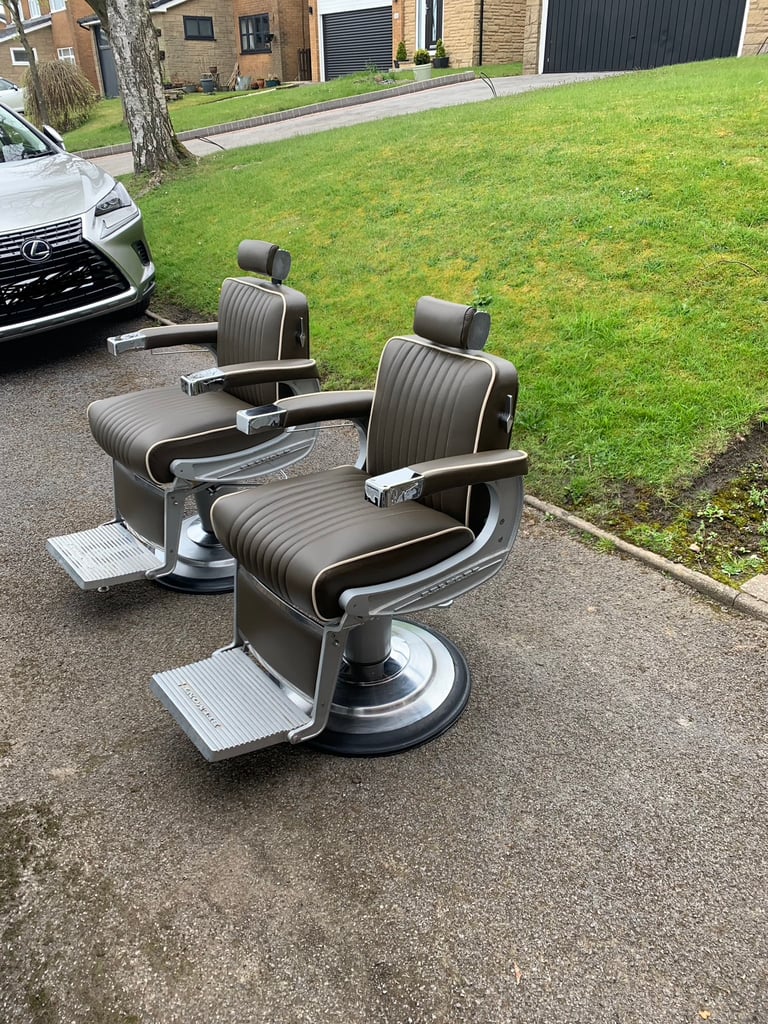 2 belmont Apollo barber chairs