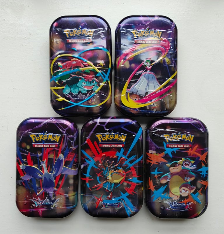 image for Pokemon TCG Mega Heroes Mini Tins Full Art Set 