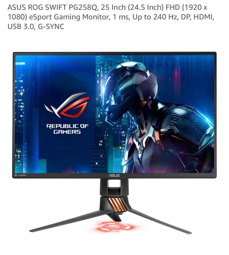 Gaming monitor ASUS ROG PG258Q