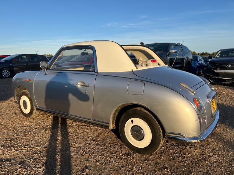 1991 NISSAN FIGARO CONVERTIBLE SILVER AUTOMATIC PETROL SALVAGE DAMAGED REPAI CAT