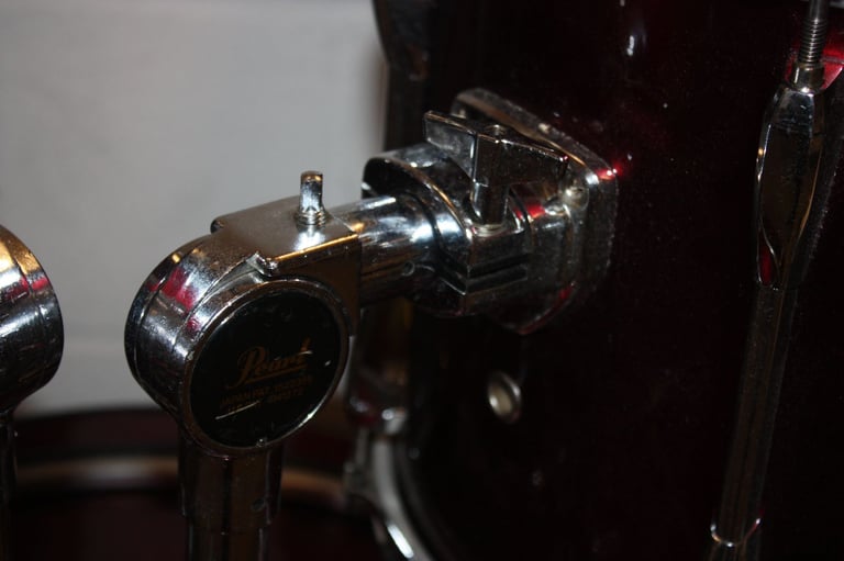 Pearl Export Wine Red 5 Piece Refurbished Drum Kit ~ 22in Bass ~ Hardware Included ~ £450 ono