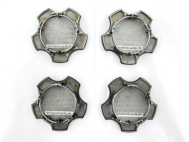 Subaru Impreza WRX STI Newage x4 Alloy Wheel Centre Caps OEM RNA1220