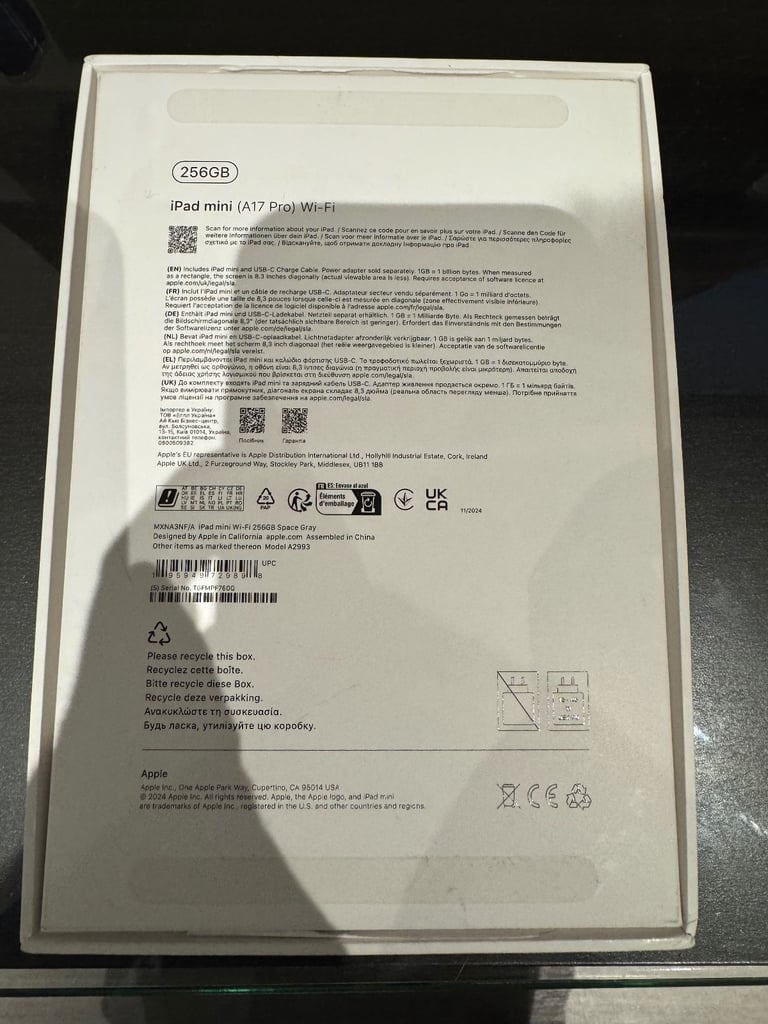 LATEST IPAD MINI PRO A17 256GB WIFI MODEL