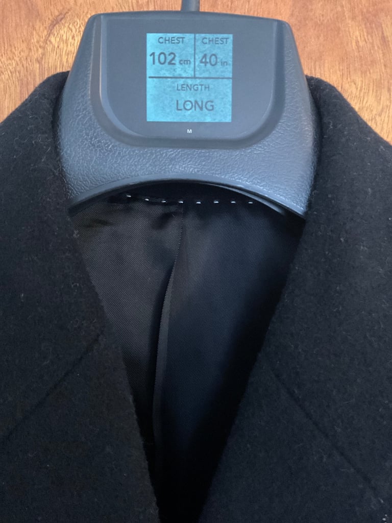 Men’s winter overcoat by Jeff Banks
