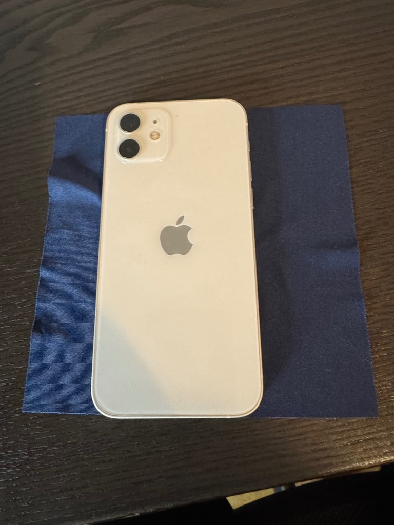 image for Immaculate iPhone 12 White 64GB - Unlocked, 84% Battery, Charger, No Cracks!