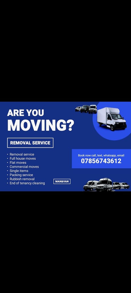✅️Man with Van,BEST PRICES, House moves, Flat moves, rubbish removal