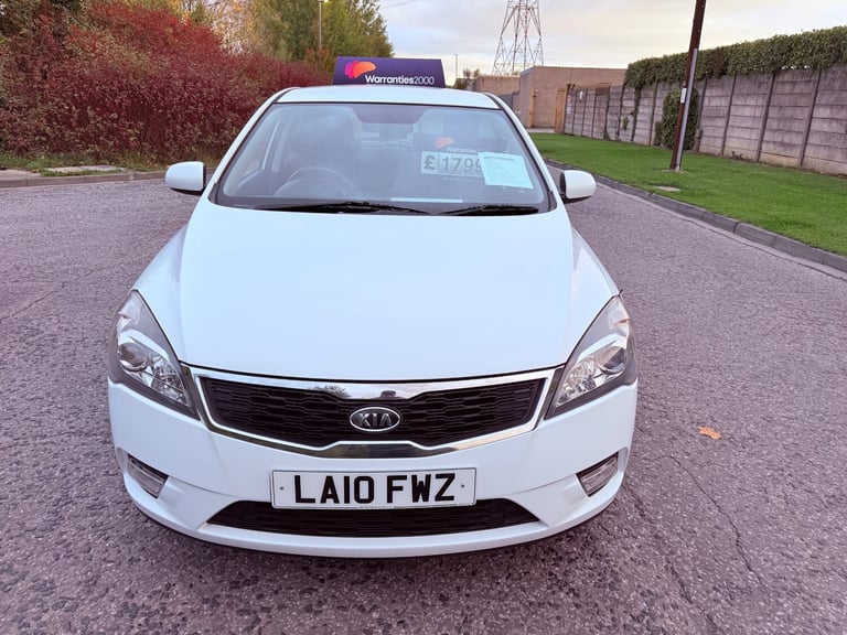 2010 10 KIA CEED 2 1.6 PETROL MANUAL SMART FAMILY MOTOR OCTOBER 2026 MOT 