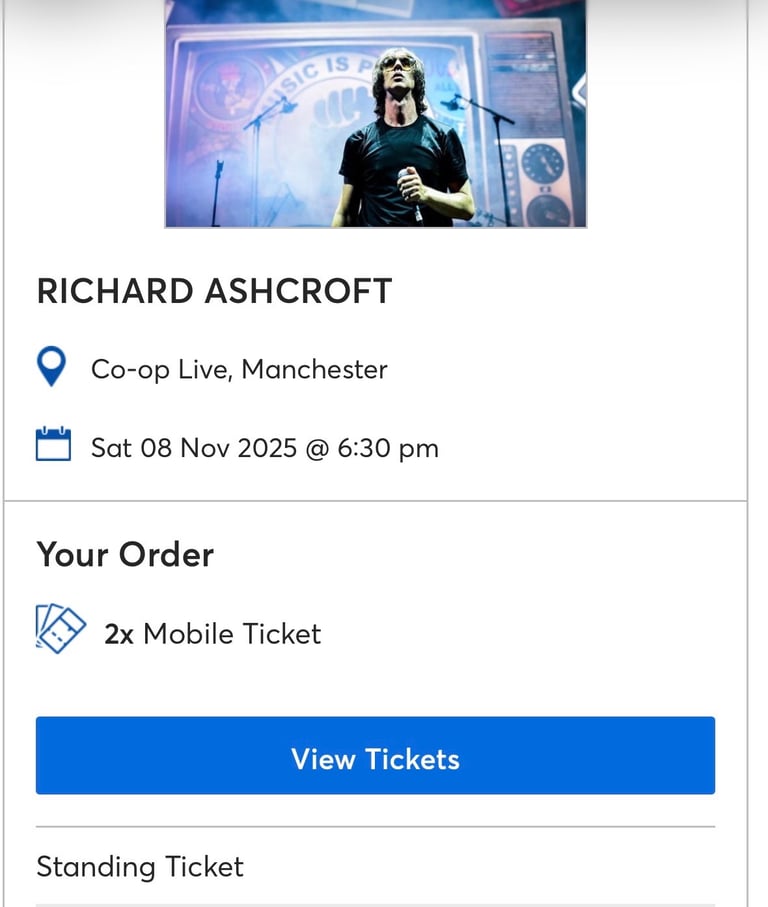 Richard Ashcroft tickets 