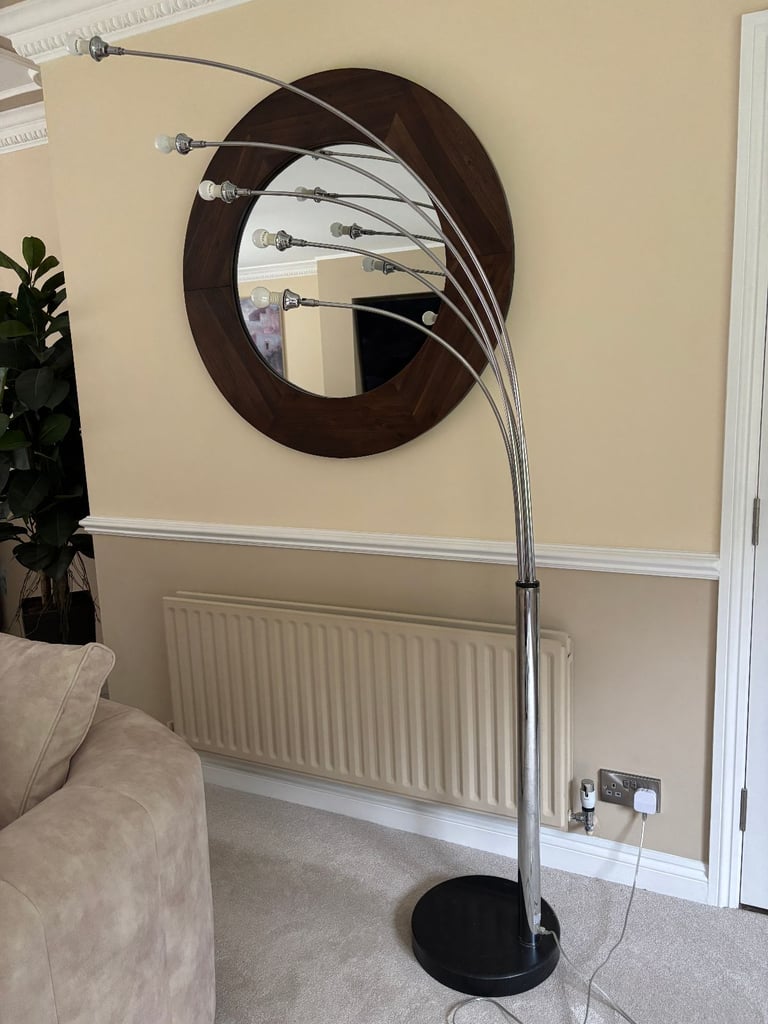 image for Danalight quality arched floor lamp with 5 flexible arms.