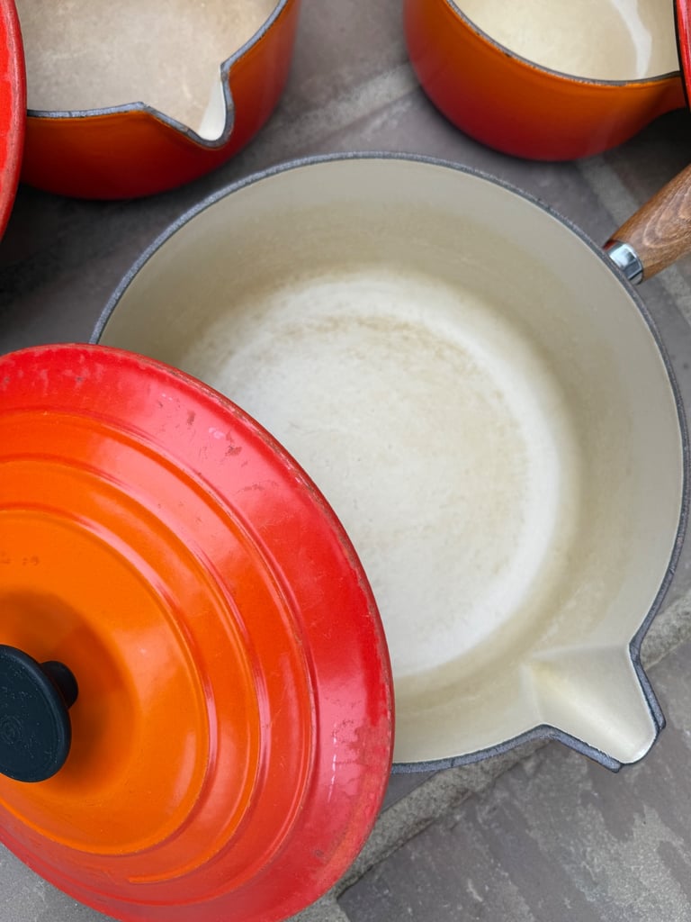 Le Creuset - set of 5 saucepans 