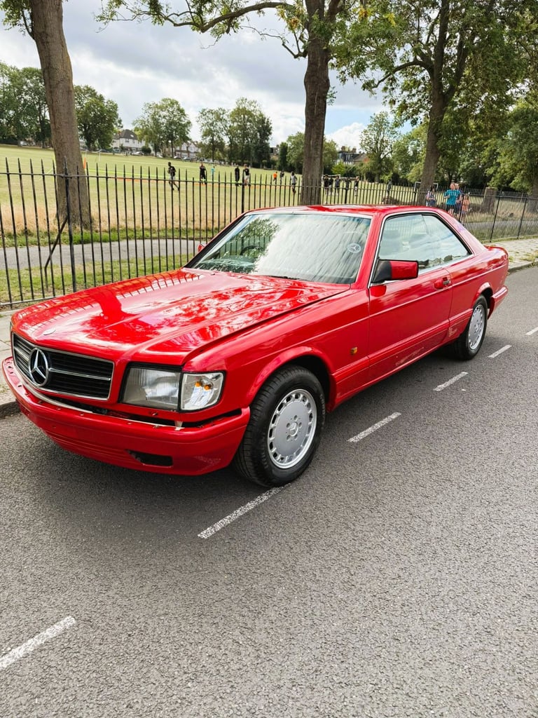 Rare Mercedes-Benz 420 SEC – Signal Red – 71k Miles – MOT 31/08/2026