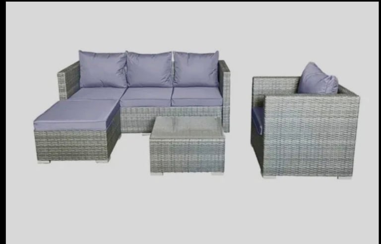 5 seater rattan garden furniture sets 
