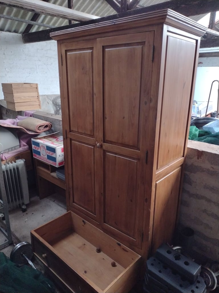 image for Antique pine warderobe 