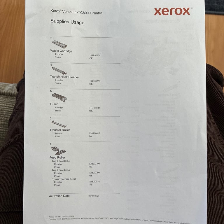 Xerox VersaLink C8000 Colour Laser Printer A3 A4 A5