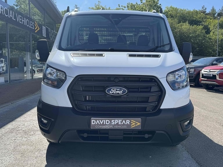  Ford Transit TDCI 130ps 350 DRW L4 Lwb 4.2 Metre Dropside with 12 Screen, A/C, Twin Rea Dropside...