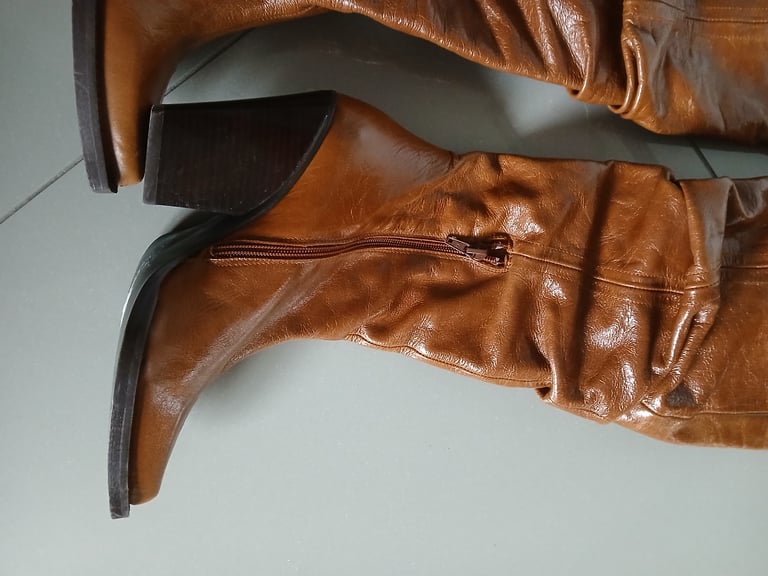 Asos long leather boots
